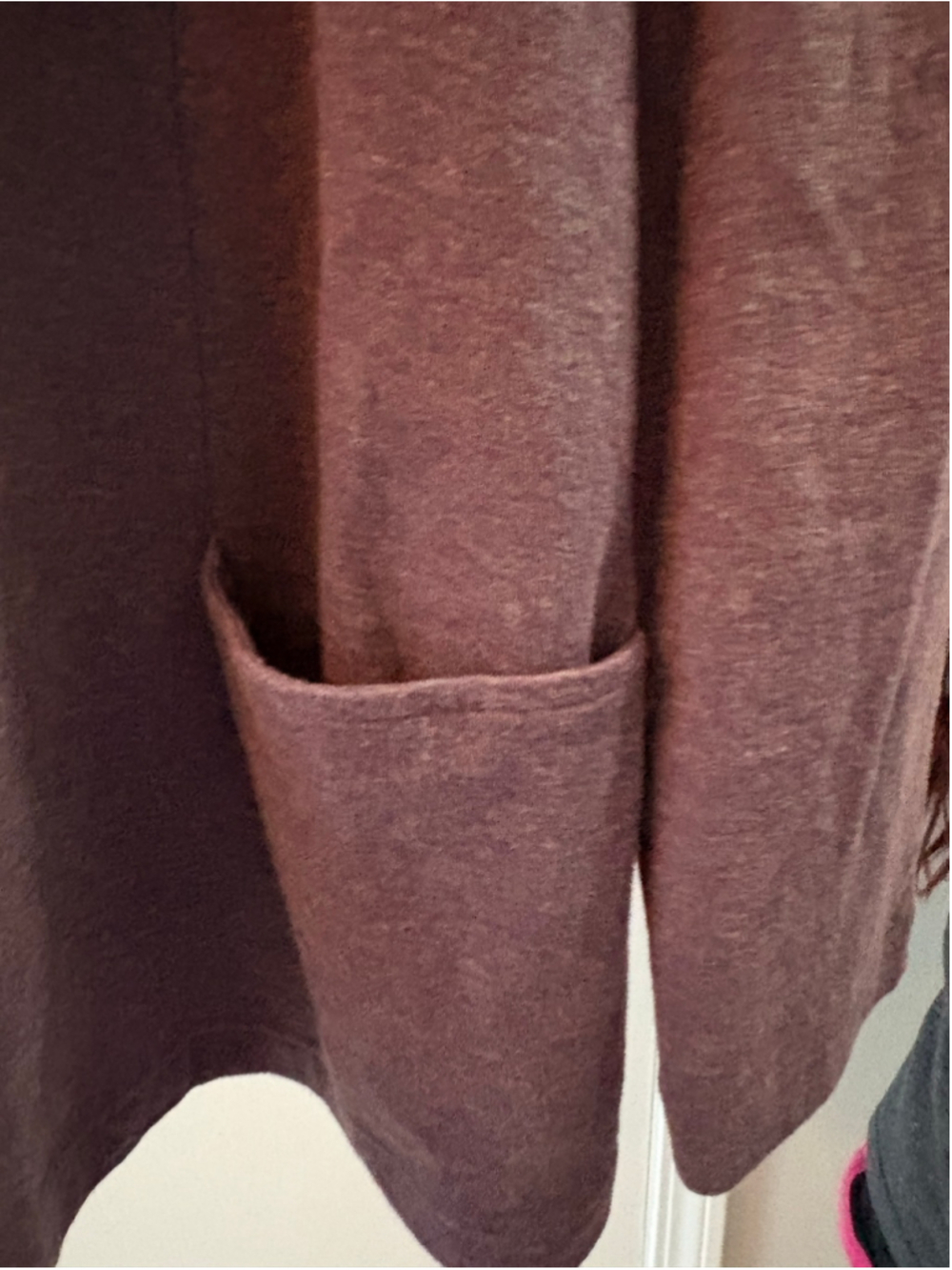 J.Jill Pure Jill Full Zip Cardigan Jacket Heather Purple Cotton Knit Size S - Picture 3 of 9